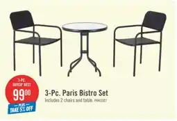 The Brick 3-Pc. Paris Bistro Set offer
