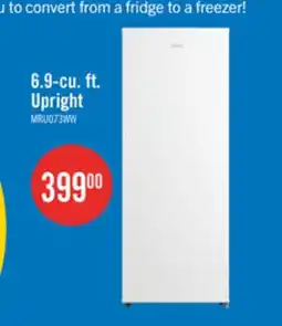 The Brick Midea 6.9 Cu. Ft. Convertible Upright Refrigerator-Freezer - MRU07B3AWW offer