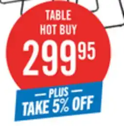 The Brick Amos Dining Table, Metal, 60W - Grey offer