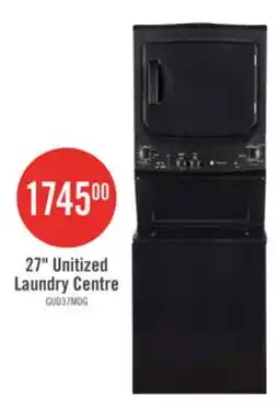 The Brick GE Unitized Electric Spacemaker 4.4 Cu.Ft. Washer and 5.9 Cu.Ft Dryer – GUD37ESMMDG offer