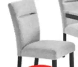 The Brick Libra Dining Chair with Polyester Fabric, - Grey offer