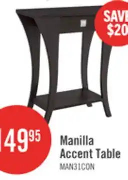 The Brick Manila 31.5 Accent Table with Drawer - Brown offer