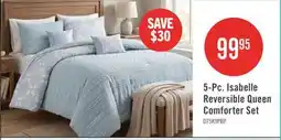 The Brick Isabelle 5-Piece Reversible Clipped Jacquard Comforter Set, Double/Queen offer
