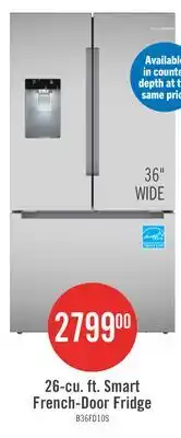 The Brick 26-cu. ft. Smart French-Door Fridge offer