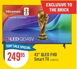 The Brick Hisense 43 QD4SV QLED FHD Smart TV (43QD4SV) – 2026 Model offer