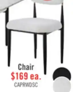 The Brick Kort & Co. Capri Dining Chair with Boucle Fabric & Gold Accent, Metal - White offer
