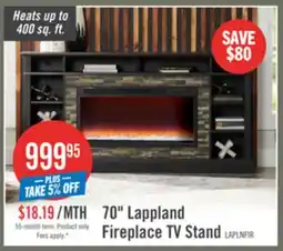The Brick 70 Lappland Fireplace TV Stand offer
