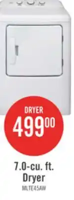 The Brick Midea 7.0 Cu. Ft. Electric Tumble Dryer – White - MLTE45A2BWW offer