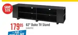 The Brick Duke 62 TV Stand with Shelves and Cable Management for TVs up to 70 - Black offer