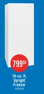 The Brick Frigidaire 16 Cu. Ft. Garage Ready Upright Freezer – White - FFUE1626AW offer