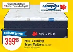 The Brick Springwall Pisa IV Eurotop Medium Queen Mattress offer