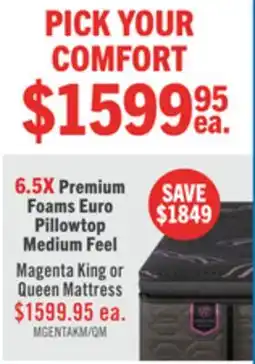 The Brick Beautyrest Black Signature Magenta Euro Pillowtop King Mattress offer