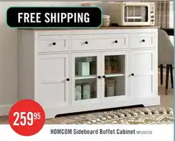 The Brick HOMCOM Sideboard Buffet Cabinet, Coffee Bar Cabinet, Distressed White offer