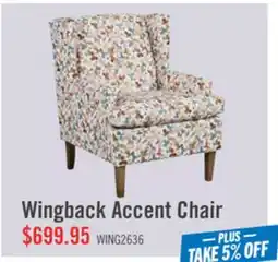 The Brick Wingback Accent Chair offer