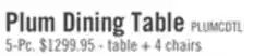 The Brick Plum Dining Table, Wood, Live-Edge Look, 70.75W- Nutmeg Brown offer