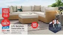The Brick Scott Living Barcelona 4-Piece Patio Set offer