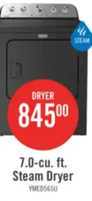 The Brick Maytag 7.0 Cu. Ft. Pet Pro Electric Dryer - Volcano Black - YMED5605RU offer