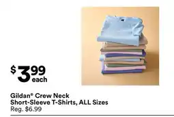 Michaels Gildan Crew Neck Short-Sleeve T-Shirts, ALL Sizes offer