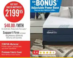 The Brick Tempur-Pedic TEMPUR Support Firm Queen Mattress offer
