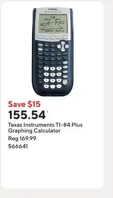 Staples Texas Instruments TI-84 Plus Graphing Calculator offer