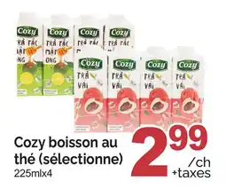 T&T Supermarket COZY BOISSON AU THÉ, 225MLX4 offer