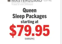 The Brick Masterguard Bamboo Queen Mattress Protector with 2 Queen Pillows offer