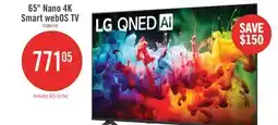 The Brick LG 65 QNED75B Mini-LED 4K Smart webOS TV (65QNED75BUA.ACC) – 2026 Model offer