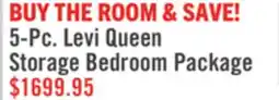 The Brick 5-Pc. Levi Queen Storage Bedroom Package offer