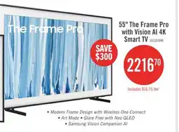 The Brick SAMSUNG 55 LS03HW The Frame Pro with Vision AI 4K Smart TV (QN55LS03HWFXZC) - 2026 Model offer