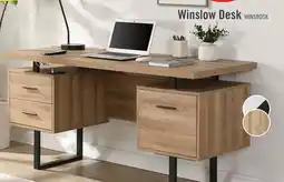 The Brick Winslow 60 Desk with 3-Drawers - Light Brown offer