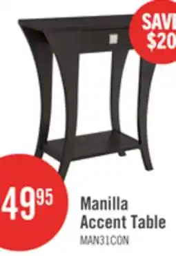 The Brick Manila 31.5 Accent Table with Drawer - Brown offer