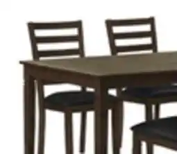 The Brick Devon 5pc Dining Set with Table & 4 Chairs - 60W, Wood - Dark Brown offer