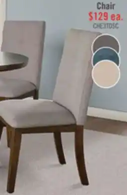 The Brick Chelsea Dining Chair with Linen-Look Fabric - Taupe offer
