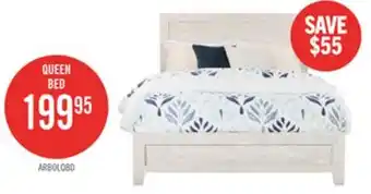 The Brick Arbor Panel Bed, Driftwood White - Queen Size offer