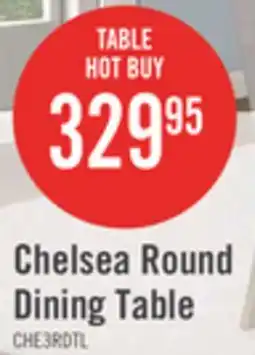 The Brick Chelsea Dining Table, 48W Round - Walnut Brown offer