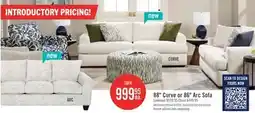 The Brick 88 Curve or 86 Arc Sofa offer