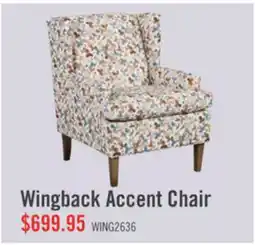 The Brick Made in Canada Sofa Lab Customizable Wingback 30 Fabric Accent Chair – Rose Accent Fabric offer