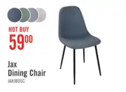 The Brick Jax Dining Chair with Polyester Fabric, Metal - Charcoal offer
