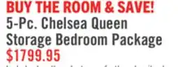 The Brick 5-Pc. Chelsea Queen Storage Bedroom Package offer