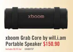 The Brick LG xboom Grab Core by will.i.am IP67 Water Resistant Portable Speaker (GRAB.ACANLBK) offer