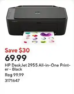 Staples Hp deskjet 2955 all-in-one printer - black offer