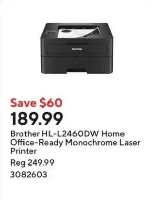 Brother HL-L2460DW Home Office-Ready Monochrome Laser Printer