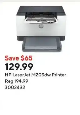 Staples HP LaserJet M209dw Printer offer