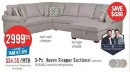 The Brick Haven Sleeper Sectional offer