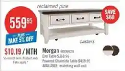 The Brick Morgan reclaimed pine end table offer