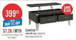 The Brick London with lift-top offer