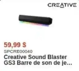 Canada Computers Creative Sound Blaster GS3 Barre de son de je... offer