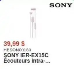 Canada Computers Sony ier-ex15c écouteurs intra-... offer