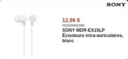 Canada Computers Sony mdr-ex15lp écouteurs intra-auriculaires, blanc offer