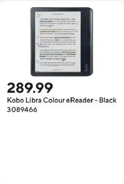 Staples Kobo Libra Colour eReader - Black offer